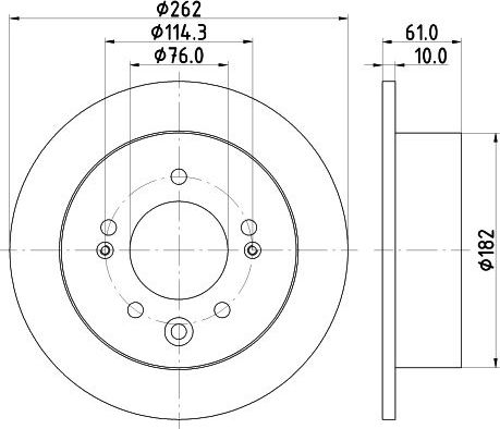 Тормозной диск Nisshinbo. Артикул ND6057K