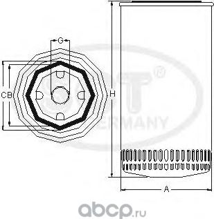 Масляный фильтр SCT-Germany. Артикул SM 851