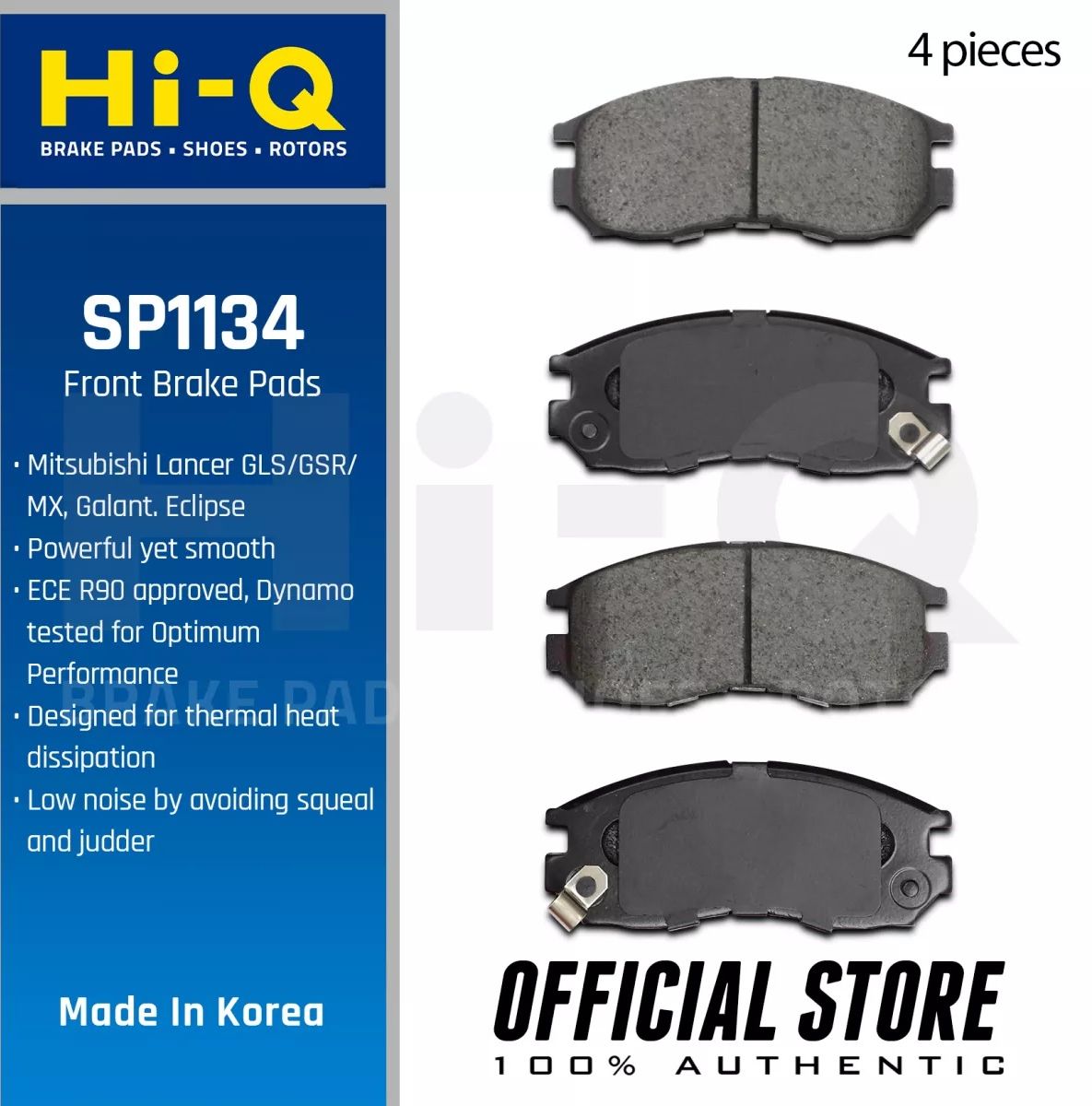 Тормозные колодки Sangsin Hi-Q. Артикул SP1134