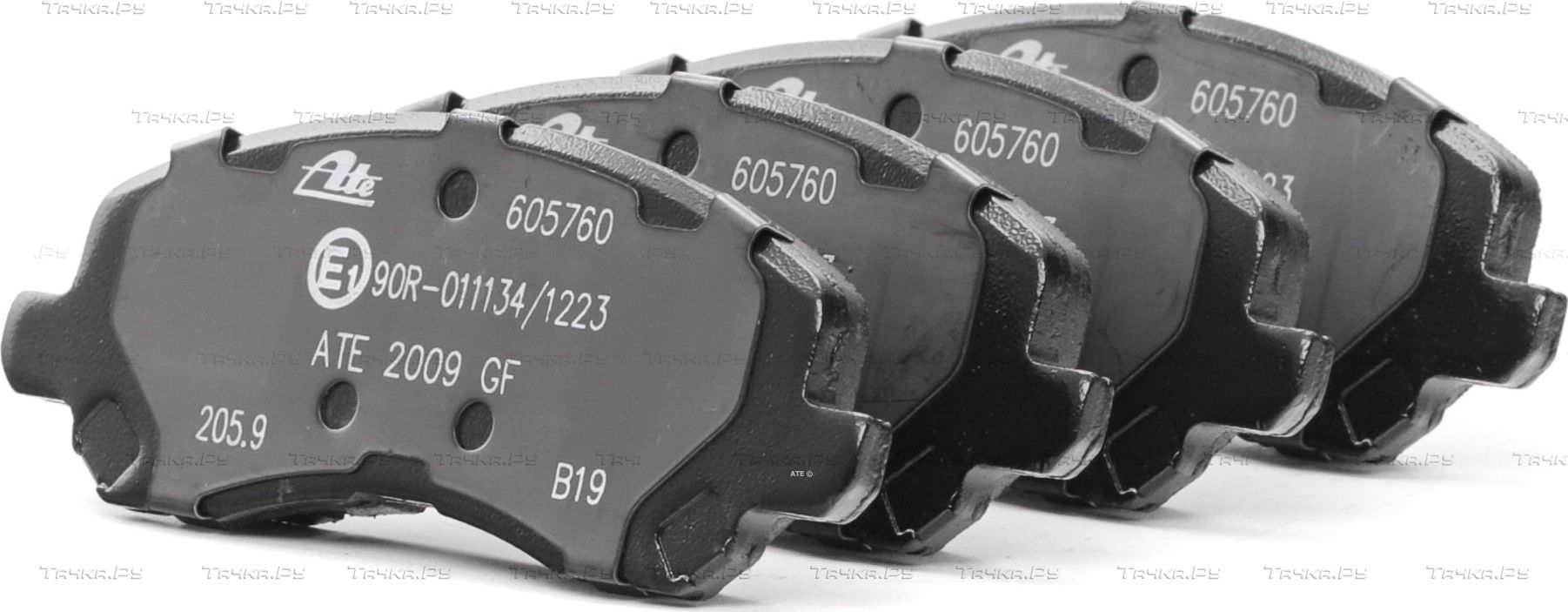 Тормозные колодки ATE передние для Mitsubishi ASX I 2010-2026. Артикул 13.0460-5760.2