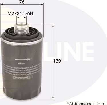 Масляный фильтр Comline. Артикул EOF227