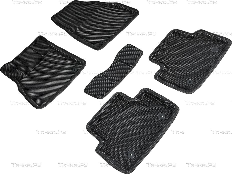 Коврики Seintex 3D EVA Соты для салона Opel Insignia 2009-2026 ЧЕРНЫЕ. Артикул 95427