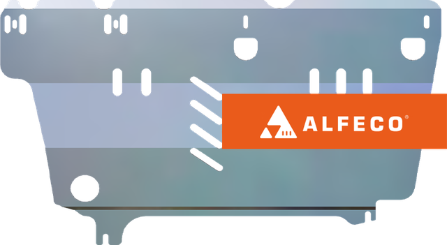 Защита алюминиевая Alfeco для картера и КПП Citroen С3 Picasso 2008-2017. Артикул ALF.17.03al