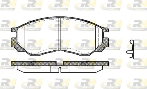 Тормозные колодки RoadHouse передние для Mitsubishi Delica IV 1995-2002. Артикул 2583.00