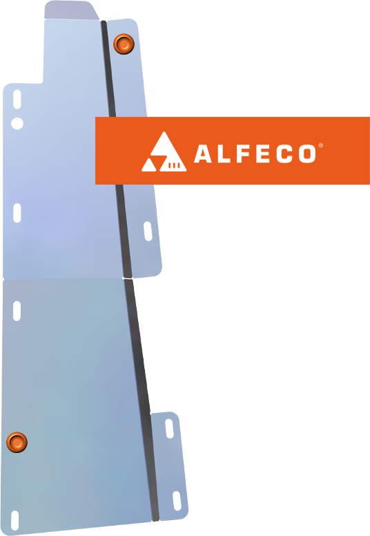 Защита алюминиевая Alfeco (4мм) для топливопровода Chery Tiggo 4 2017-2026. Артикул ALF.02.19.1AL4