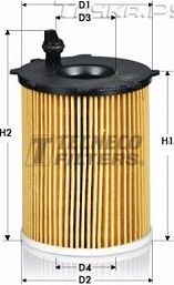 Масляный фильтр Tecneco Filters для Lancia Ypsilon III (Type 846) 2011-2026. Артикул OL07006E