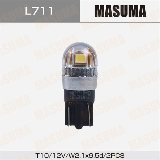 Лампы светодиодные Masuma LED T10 12V5W SMD 1-2W (комплект 2шт) Masuma. Артикул L711