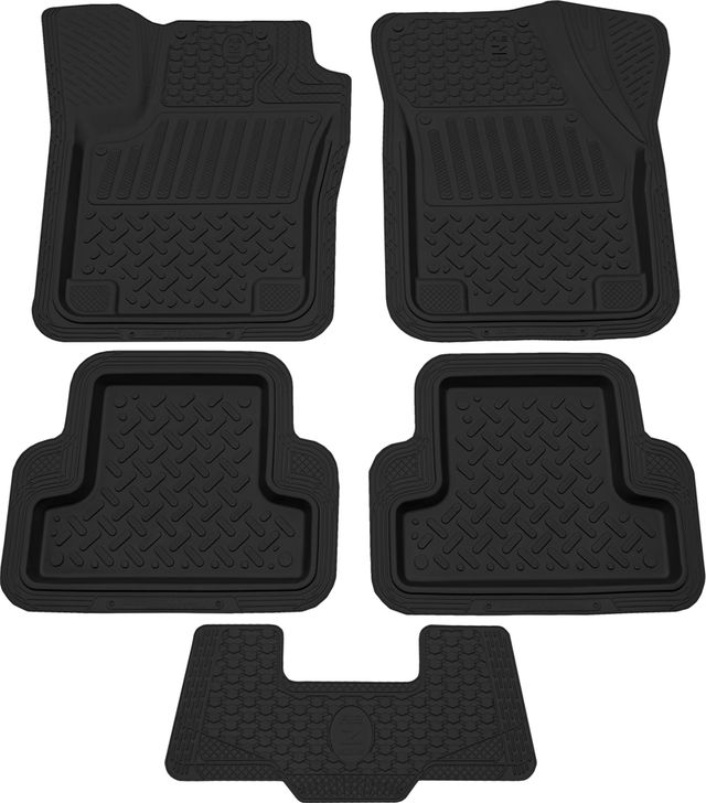 Коврики универсальные Rezkon резиновые KonturLine для салона автомобиля. Артикул 1038010100