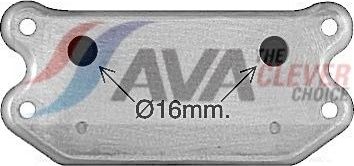 Радиатор масляный (маслоохладитель) для двигателя AVA (алюминий) для Volvo C70 II 2006-2009. Артикул VO3298