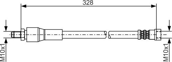 Тормозной шланг Bosch. Артикул 1 987 481 001