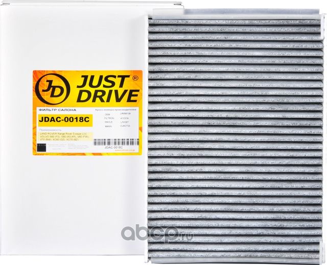 Фильтр салона угольный (Just Drive). Артикул JDAC0018C