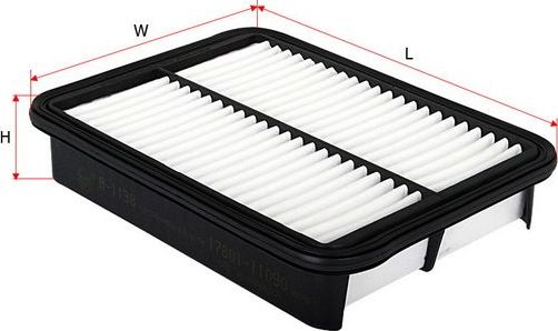 Воздушный фильтр Sakura. Артикул A-1138