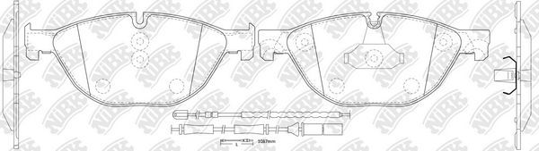 Тормозные колодки NiBK. Артикул PN0385W
