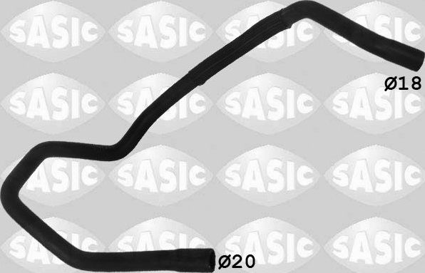 Патрубок радиатора (системы охлаждения) Sasic для Peugeot 307 I 2001-2009. Артикул 3400131