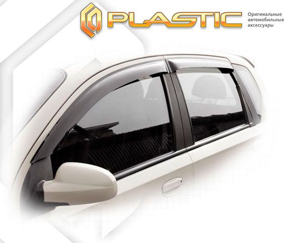 Дефлекторы СА Пластик для окон (Classic полупрозрачный) Chevrolet Aveo хэтчбэк 2006-2008. Артикул 2010030301617