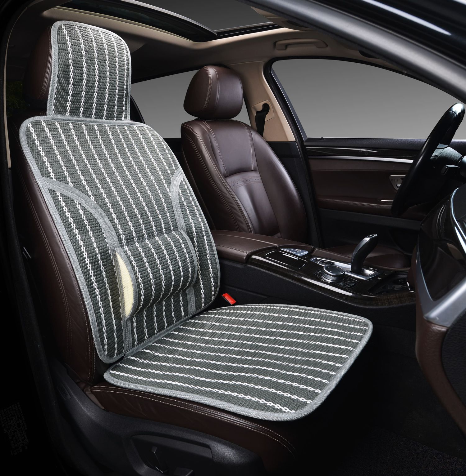 Накидка массажная PSV P2004 плетенный бамбук (Серый). Артикул 132753