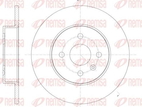 Тормозной диск Remsa задний для Jeep Commander XK, XH 2005-2010. Артикул 6789.00