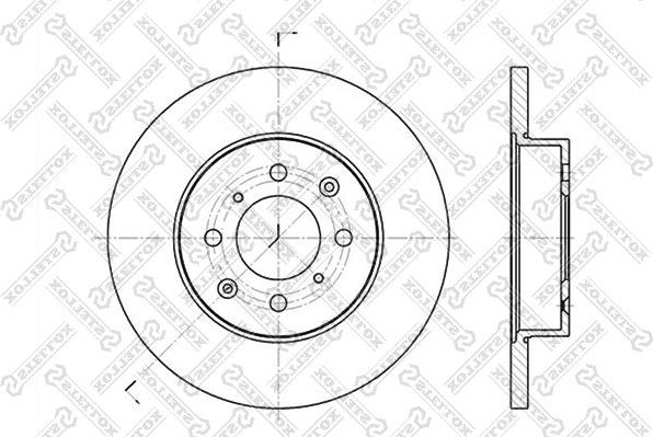 Тормозной диск Stellox передний для Rover 25 1999-2005. Артикул 6020-4012-SX