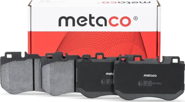 Колодки тормозные передние к-кт (Metaco). Артикул 3000435