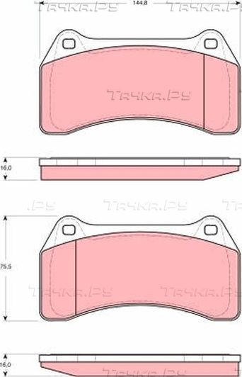 Тормозные колодки TRW. Артикул GDB1512