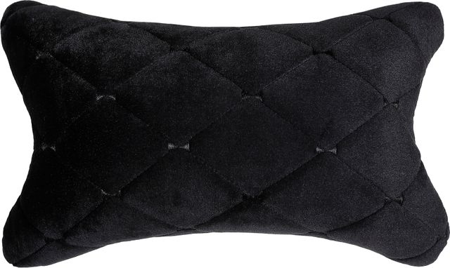 Подушка Seintex на подголовник Велюр, цвет Черный ромб/Черный шов. Артикул 98084