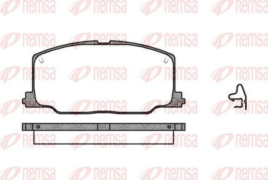Тормозные колодки Remsa. Артикул 0268.04