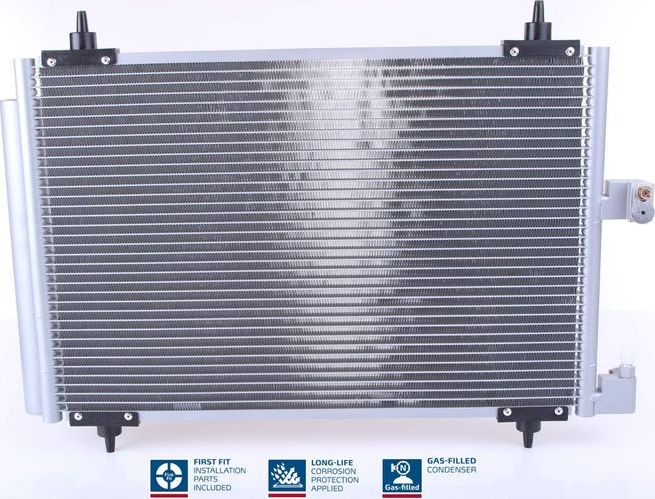 Радиатор кондиционера (конденсатор) Nissens (алюминий). Артикул 94534