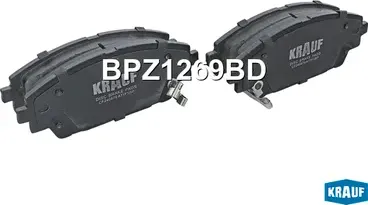 Колодки тормозные дисковые (Krauf). Артикул BPZ1269BD