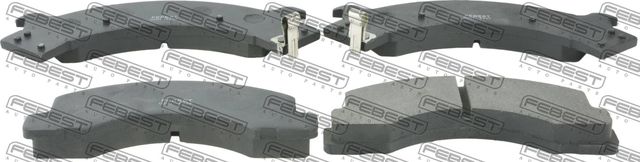 Тормозные колодки Febest передние для Isuzu Elf (N-Series) V (NHR6_, NKR6_, NKR7_, NKS7_) 1993-1998. Артикул 0201-F22F