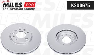 Тормозной диск Miles передний/задний для Lotus Elise II 2000-2025. Артикул K200675
