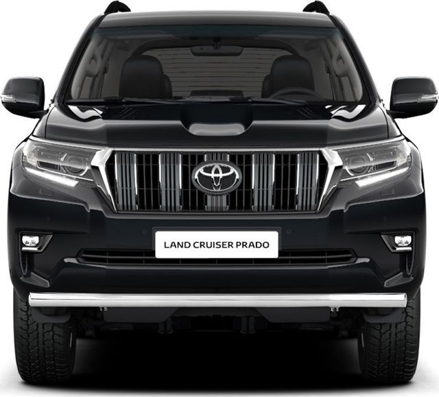 Защита PT Group переднего бампера одинарная  d63 (НПС) для Toyota Land Cruiser Prado 150 2й Рестайлинг 2017-2026. Артикул TPR220207