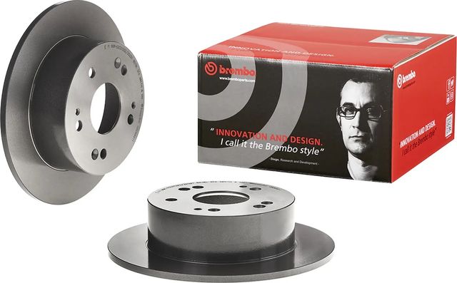 Тормозной диск Brembo PRIME LINE - UV Coated задний для Honda Integra IV 2002-2006. Артикул 08.D696.11