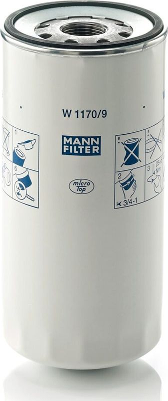 Масляный фильтр Mann-Filter для Ford Cargo 2003-2026. Артикул W 1170/9