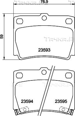 Тормозные колодки Hella Pagid. Артикул 8DB 355 009-501