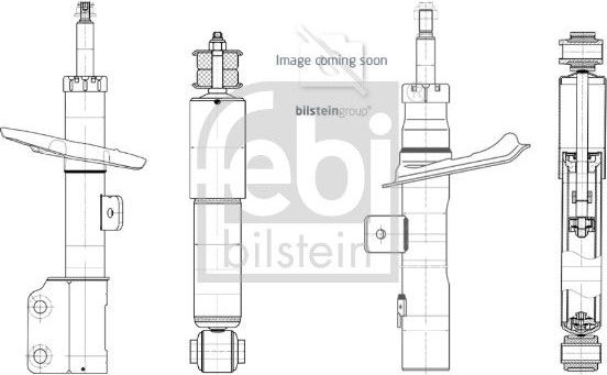 Амортизатор Febi Bilstein задний для Toyota Yaris II 2005-2011. Артикул 1002496