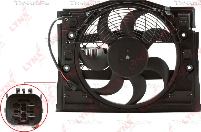 Вентилятор радиатора двигателя LYNXauto. Артикул RF-1077