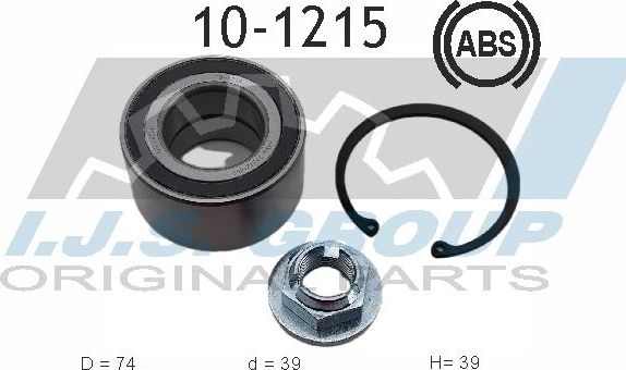 Ступичный подшипник (комплект) IJS Group. Артикул 10-1215