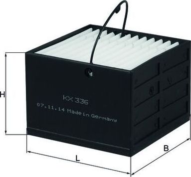 Топливный фильтр Mahle для MAN L2000 1999-2006. Артикул KX 336