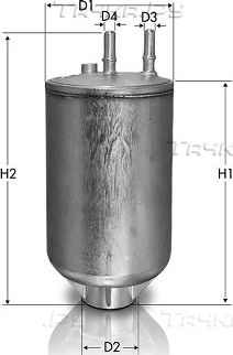Топливный фильтр  Tecneco Filters (алюминий). Артикул GS1231