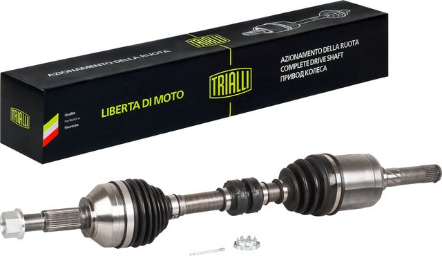 Полуось (привод в сборе, приводной вал) Trialli передняя левая для Nissan X-Trail T31 2007-2013. Артикул AR 1439