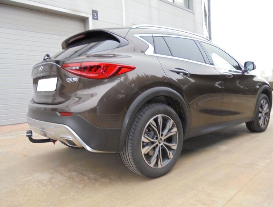 Фаркоп Aragon (быстросъемный крюк, вертикальное крепление) для Infiniti QX30 2015-2019. Артикул E2203AV