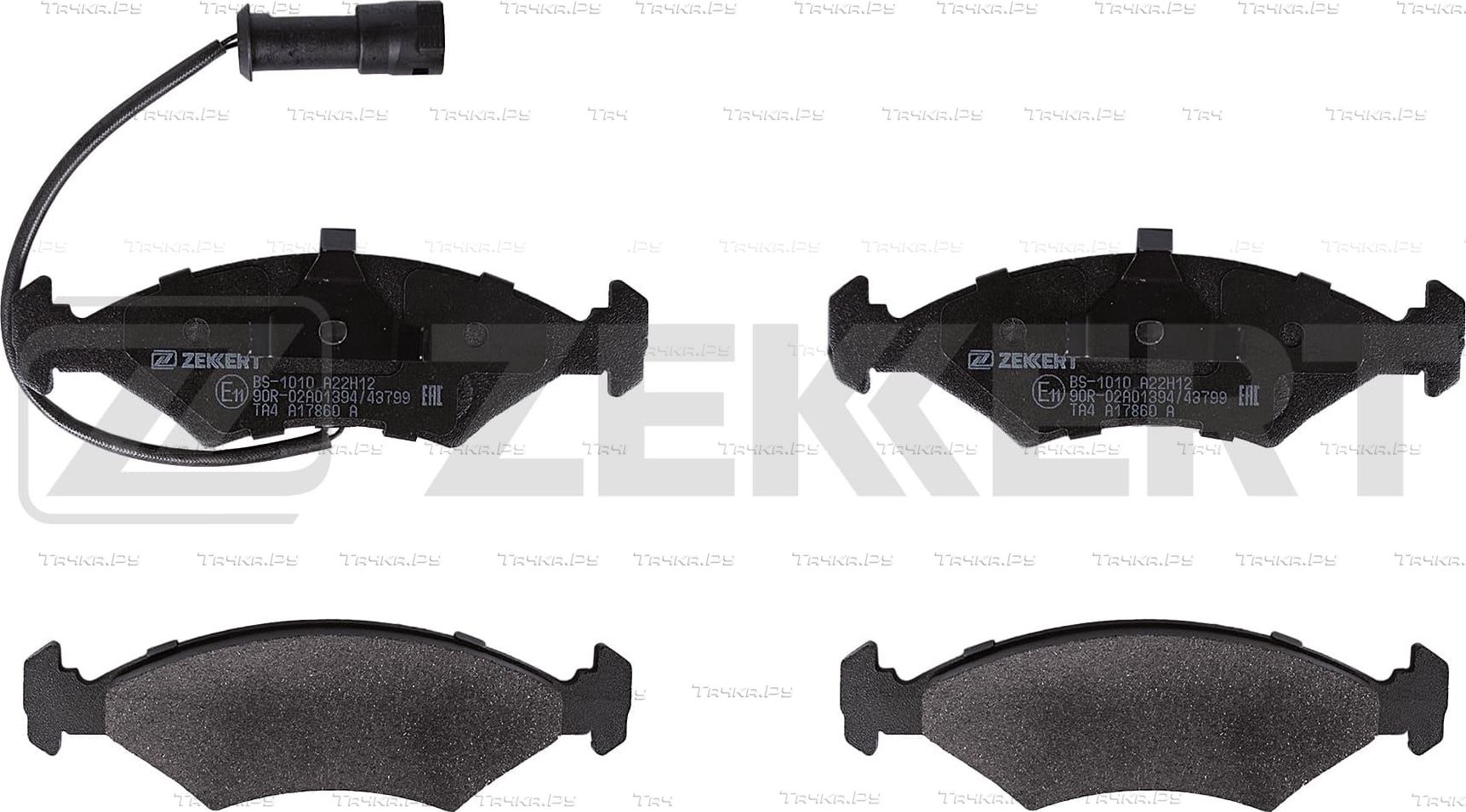 Тормозные колодки Zekkert передние/задние для Ferrari 328 1985-1989. Артикул BS-1010