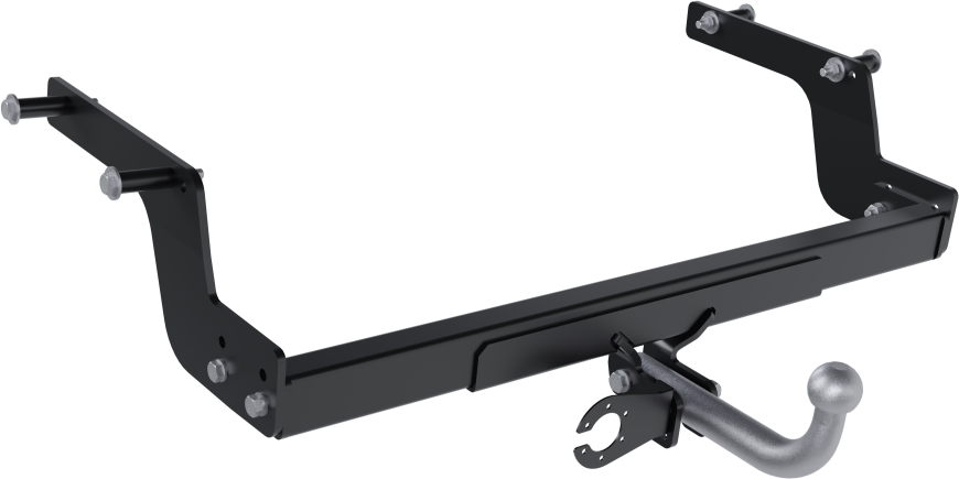 Фаркоп PT Group с крашеной балкой и оцинкованным крюком для Renault Logan Stepway 2018-2026. Артикул RLO-14-991528.00Black