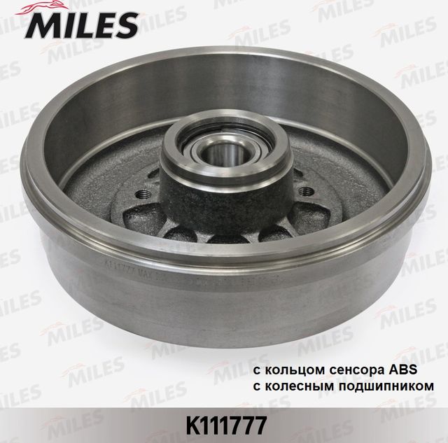 Тормозной барабан Miles задний для Renault Duster II 2021-2025. Артикул K111777