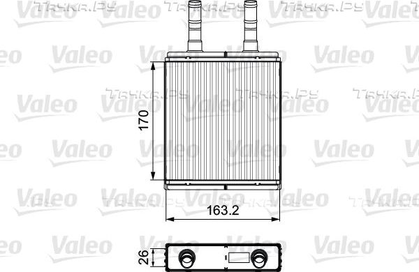 Радиатор отопителя (печки) Valeo для Hyundai Coupe I (RD) 1996-2001. Артикул 812409