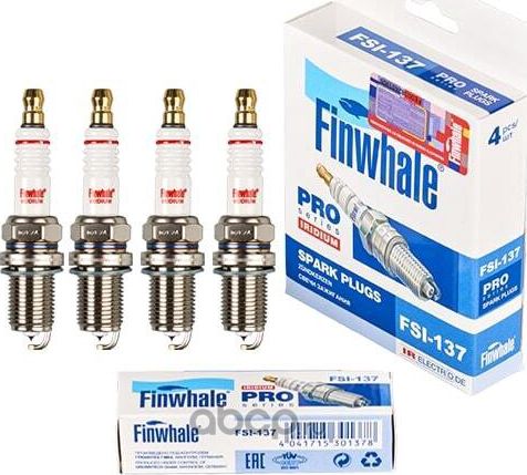 FSI137 FINWHALE Свеча зажигания IRIDIUM Sonata01-12, Santa Fe00-06Tagaz, Tucson04-10, Sporta. Артикул FSI137