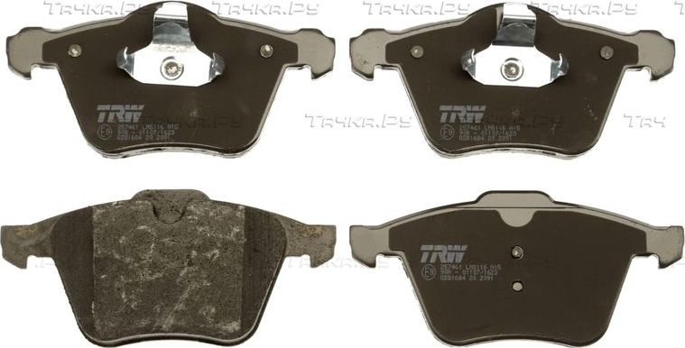 Тормозные колодки TRW COTEC передние для Volvo V70 III 2007-2016. Артикул GDB1684