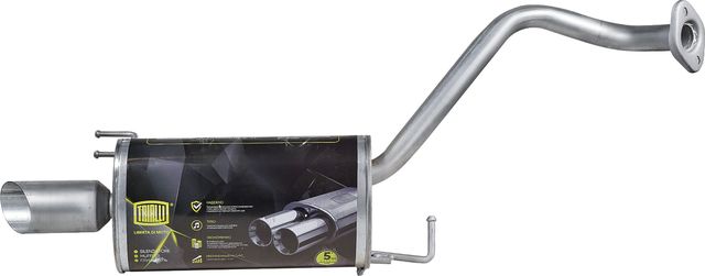 Глушитель Trialli (алюминий / сталь) для Hyundai Santa Fe II 2006-2012. Артикул EMM 0317