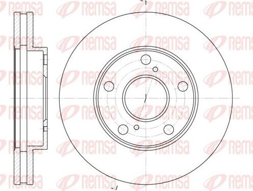 Тормозной диск Remsa. Артикул 6571.10