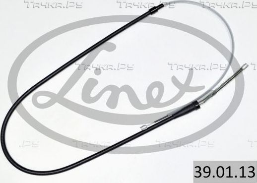 Трос ручника (тросик ручного тормоза) Linex. Артикул 39.01.13